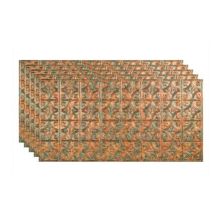 Acoustic Ceiling Products Fasade Traditional Syle No 1 - 48-3/8" x 24-3/8" PVC Glue Up Tile in Copper Fantasy - PG5011 PG5011